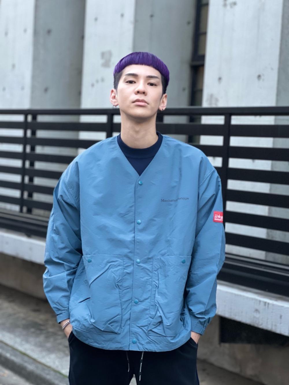 Collarless Coach Jacket | NaOkI | Manhattan Portage | 172cm