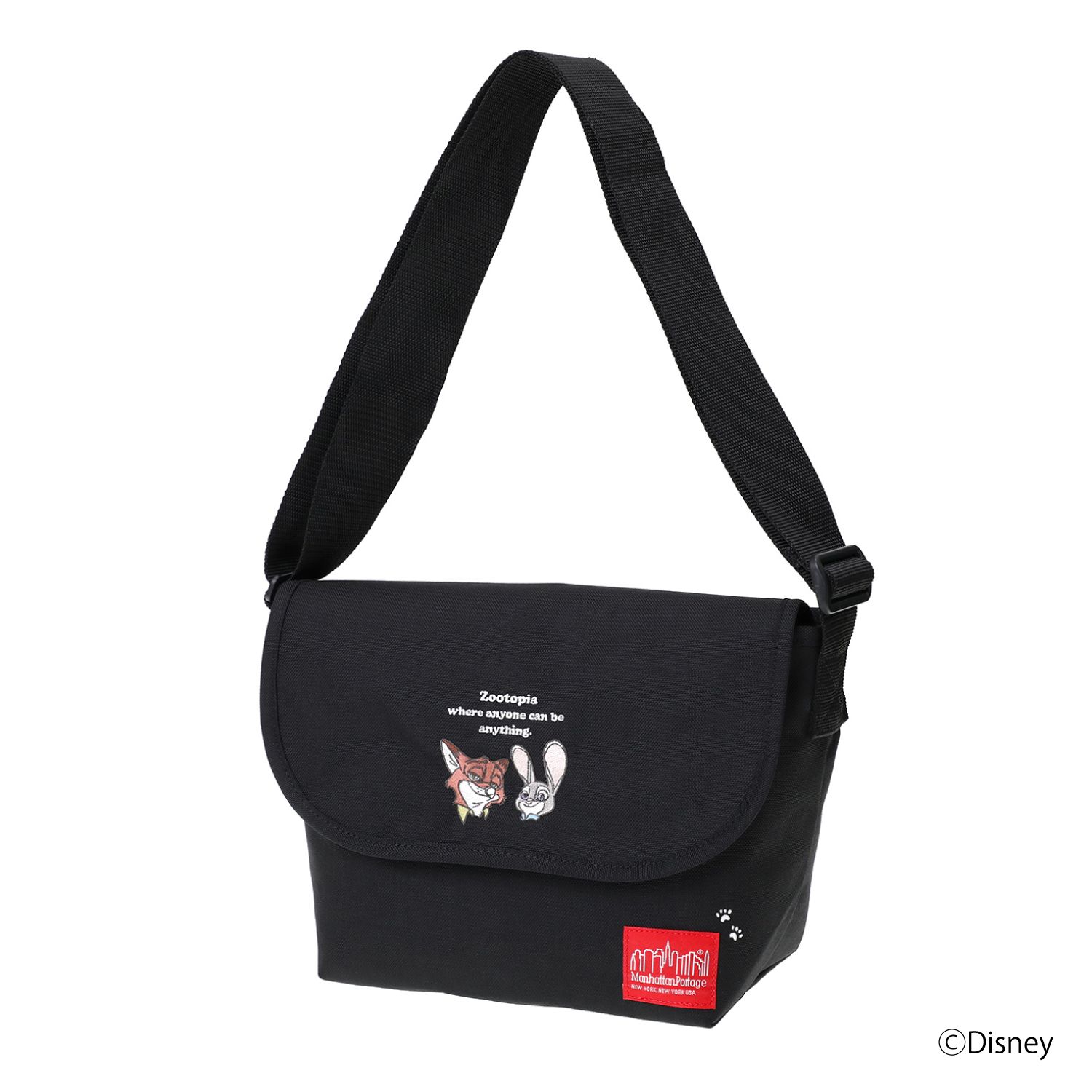 NYLON MESSENGER BAG JR (SM) BP W/DIV MGNT 500D CORDURA / ZOOTOPIA
