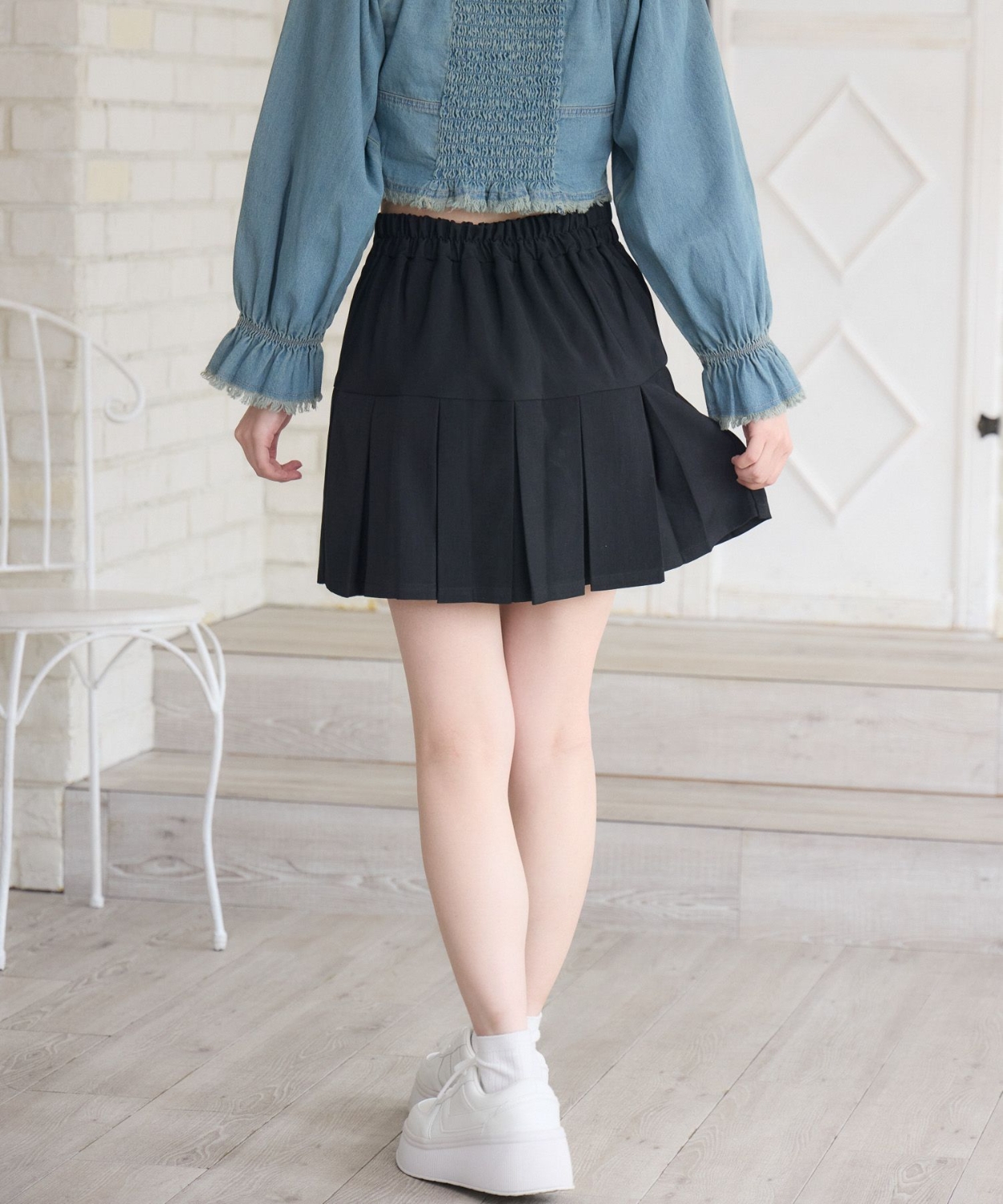 切替ボックスプリーツミニSK|ems excite | RETRO GIRL ONLINE STORE
