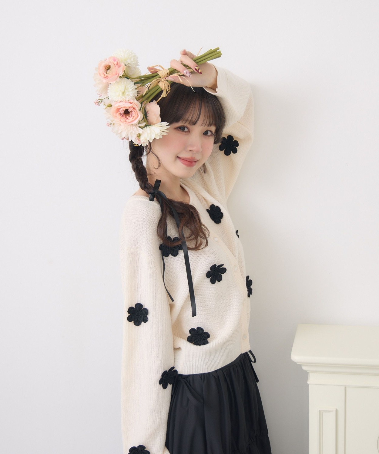 お花モチーフNTカーデ|ems excite | RETRO GIRL ONLINE STORE レトロ