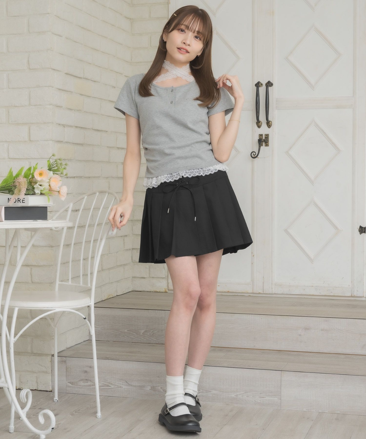 裾フリルドッキングTEE|ems excite | RETRO GIRL ONLINE STORE レトロ