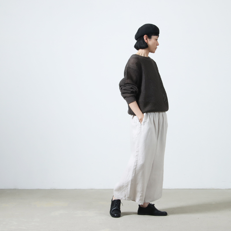 Vlas blomme (ヴラスブラム) ウォッシュドリネン サルエルパンツ