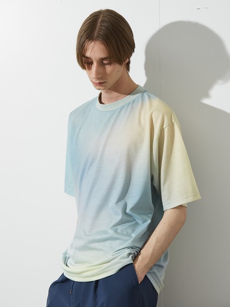 グラデーション】グラフィックプリント 半袖Tシャツ｜OUTLET (MEN'S