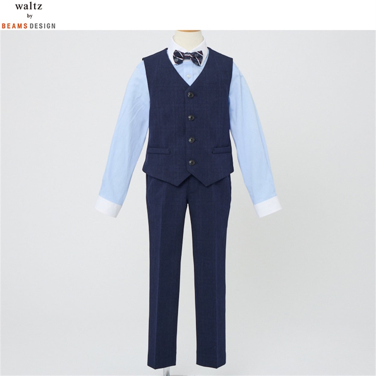 waltz by BEAMS DESIGN ベスト付きネイビースーツ キッズ 男の子