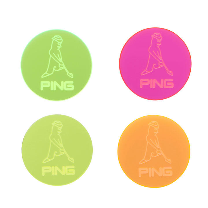 ネオン マーカー MR.PING 2025 ゴルフグッズ AC-U2509｜ゴルフ用品
