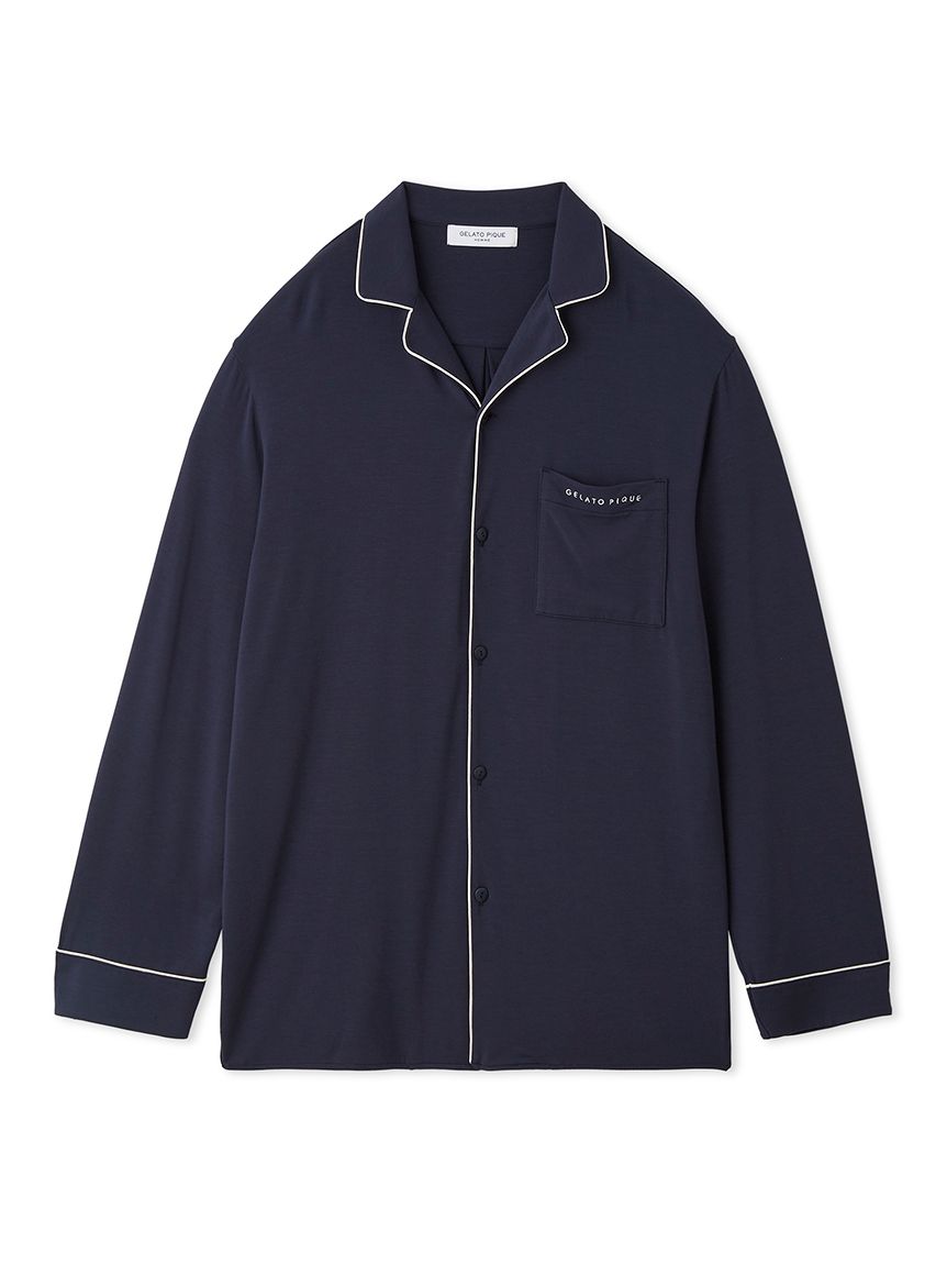 HOMME】パイピングシャツ(シャツ)｜ルームウェア・パジャマ通販の
