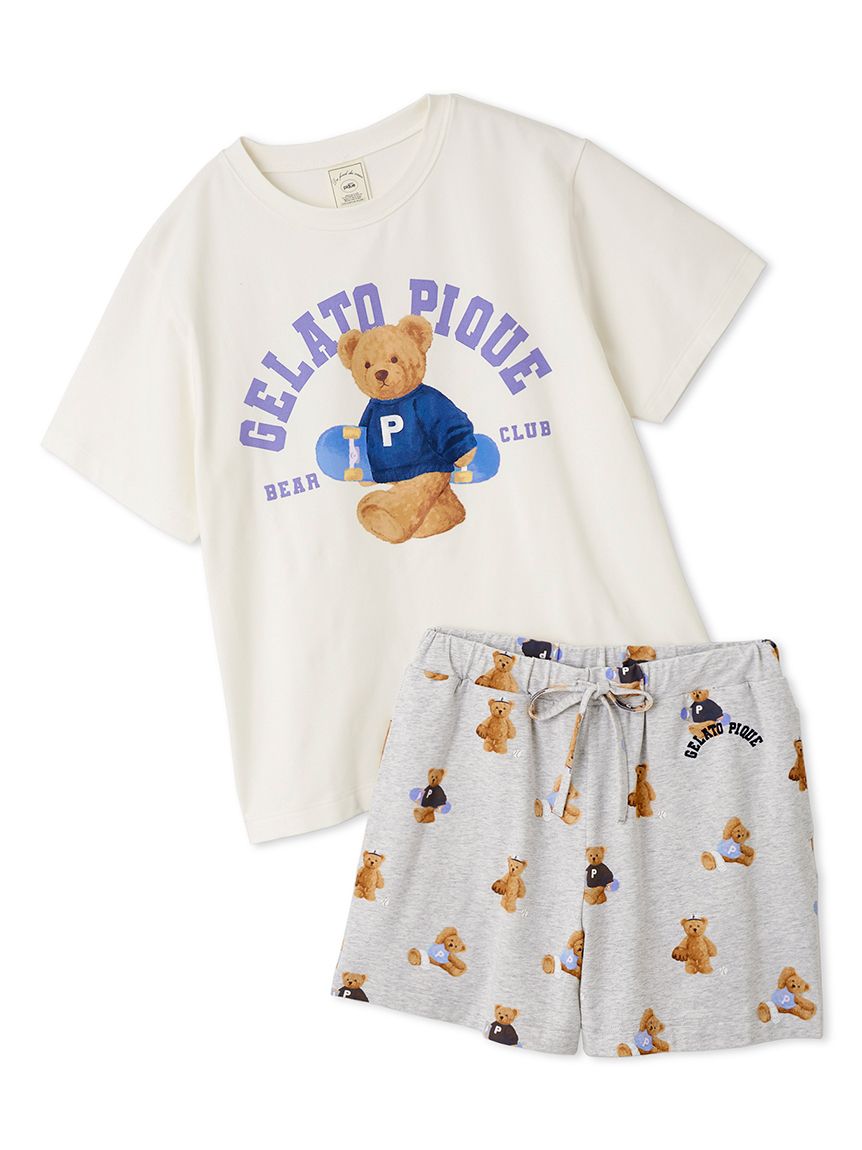 ONLINE限定】スポーティーベアワンポイントTシャツ＆総柄ショート