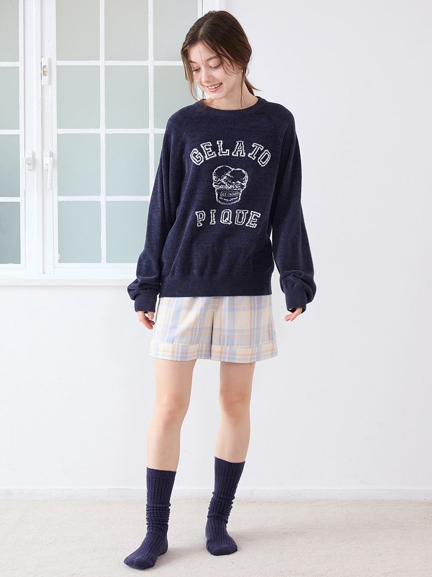 トレンドチェック柄ショートパンツ(ショートパンツ)｜ルームウェア