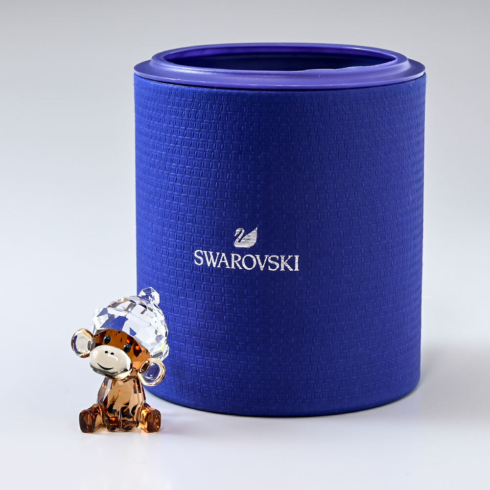 スワロフスキー SWAROVSKI クリスタルフィギュア Baby Animals サル