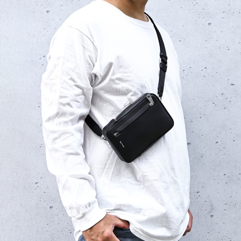 名入れ無料】ポールスミス ボディバッグ メンズ ネックポーチ ミニ