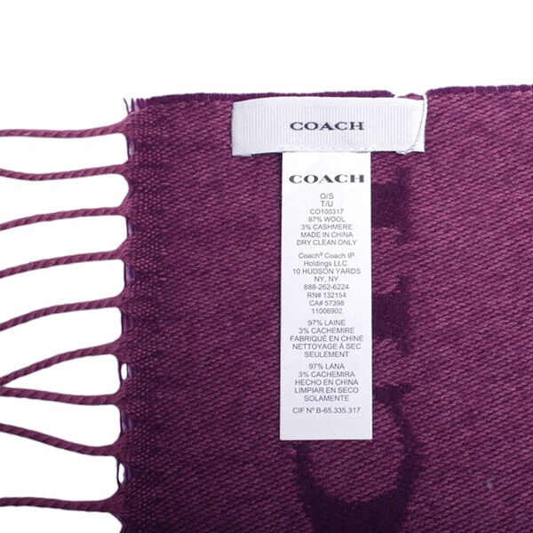 コーチ COACH マフラー ストール CO100317-604 レディース メンズ