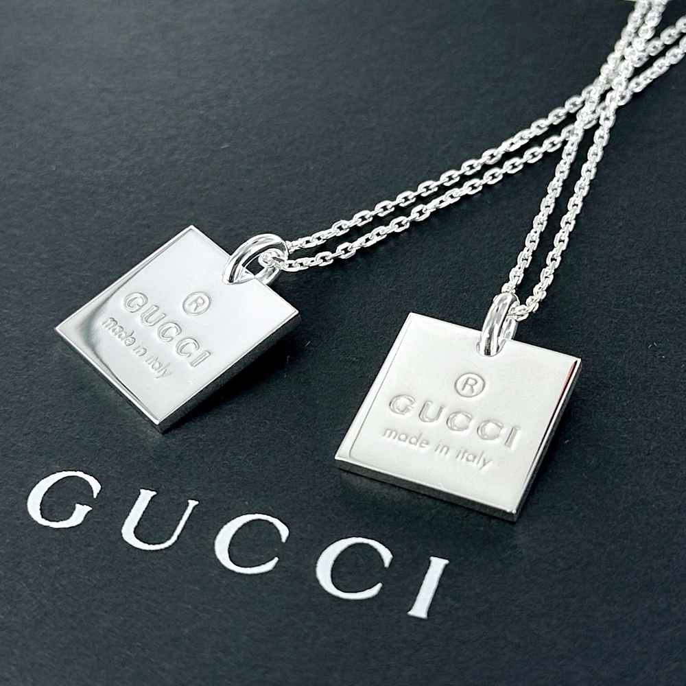 GUCCI グッチ ペアネックレス 結婚記念日 プレゼント ペア 夫婦 両親