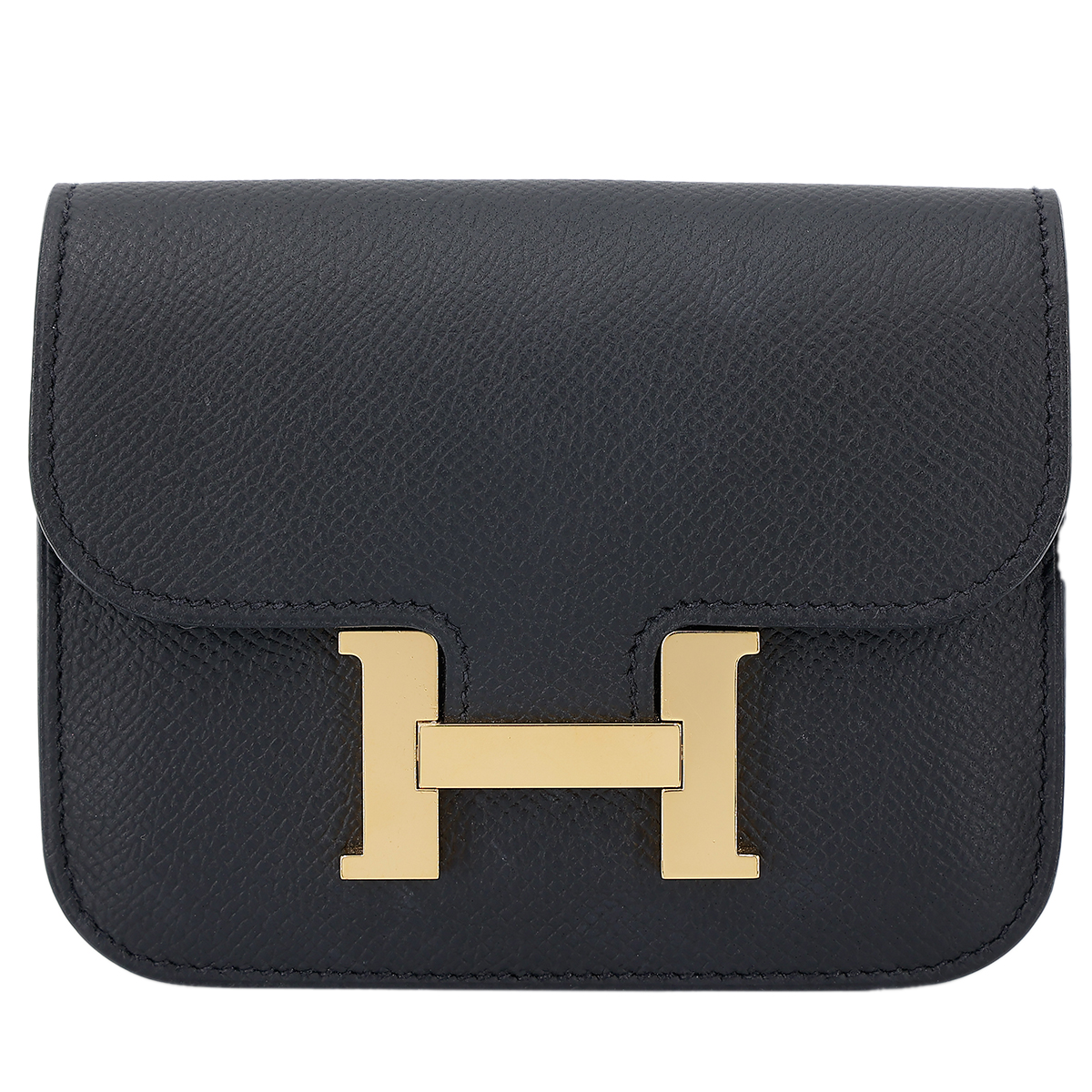 HERMÈS エルメス コンスタンススリム ブラック エプソン ゴールド金具