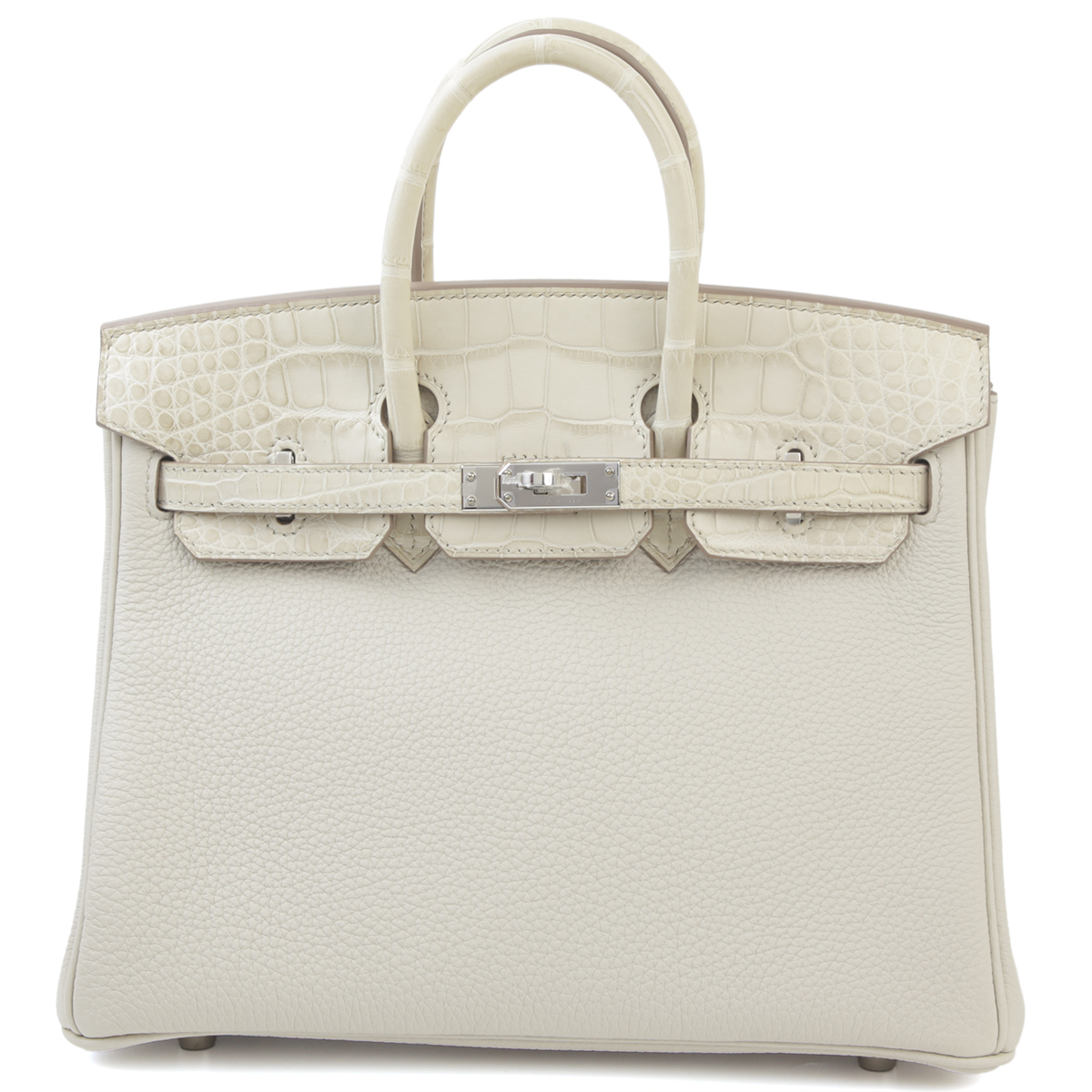 Unused ( Rank NS ) HERMÈS Birkin 25 Touch Beton (8L) Togo Matte