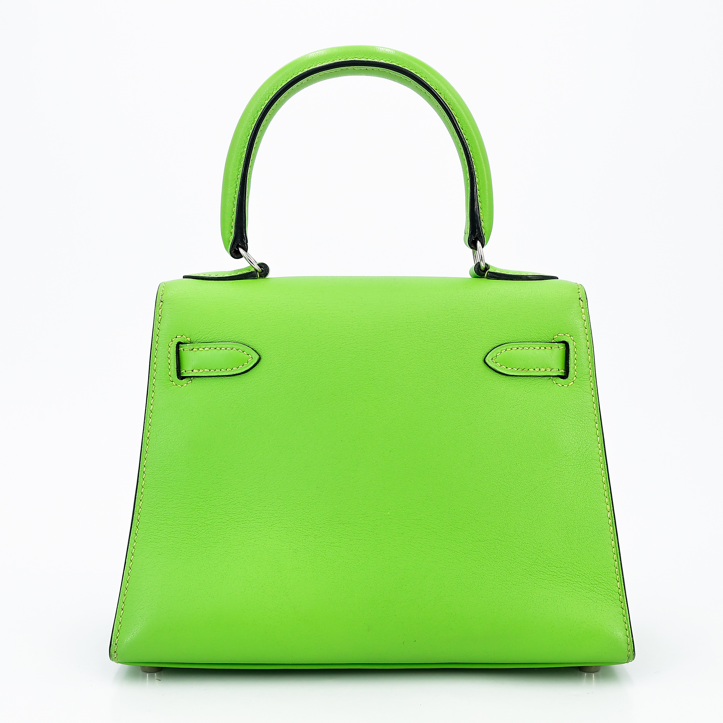 ランク A HERMÈS エルメス ミニケリー旧 アップルグリーン (62