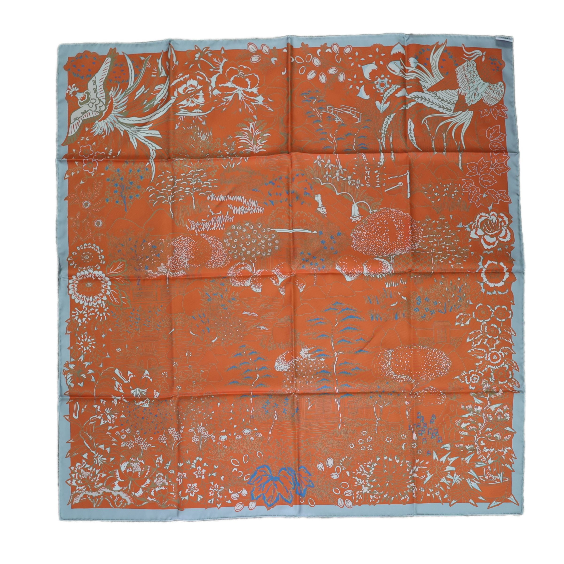 ランク N 新品 HERMÈS エルメス カレ90 ダブルフェイス ミルフィーユ
