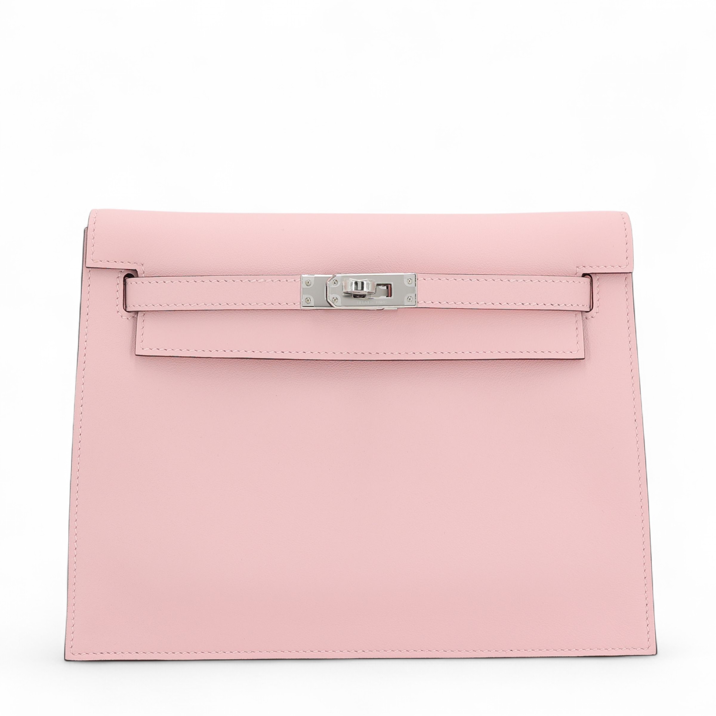 Brand New ( Rank N ) HERMÈS Kelly Danse Rose Sakura (3Q) Swift