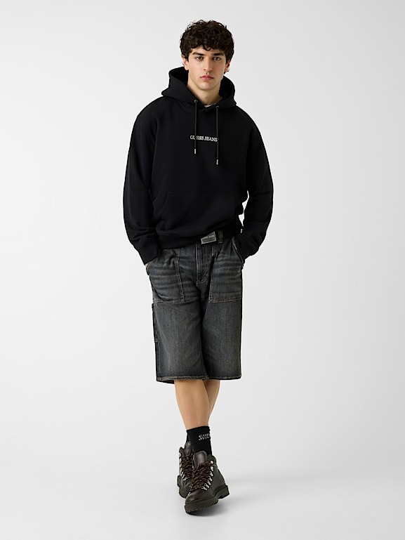 GUESS® Hooded Logo Sweater