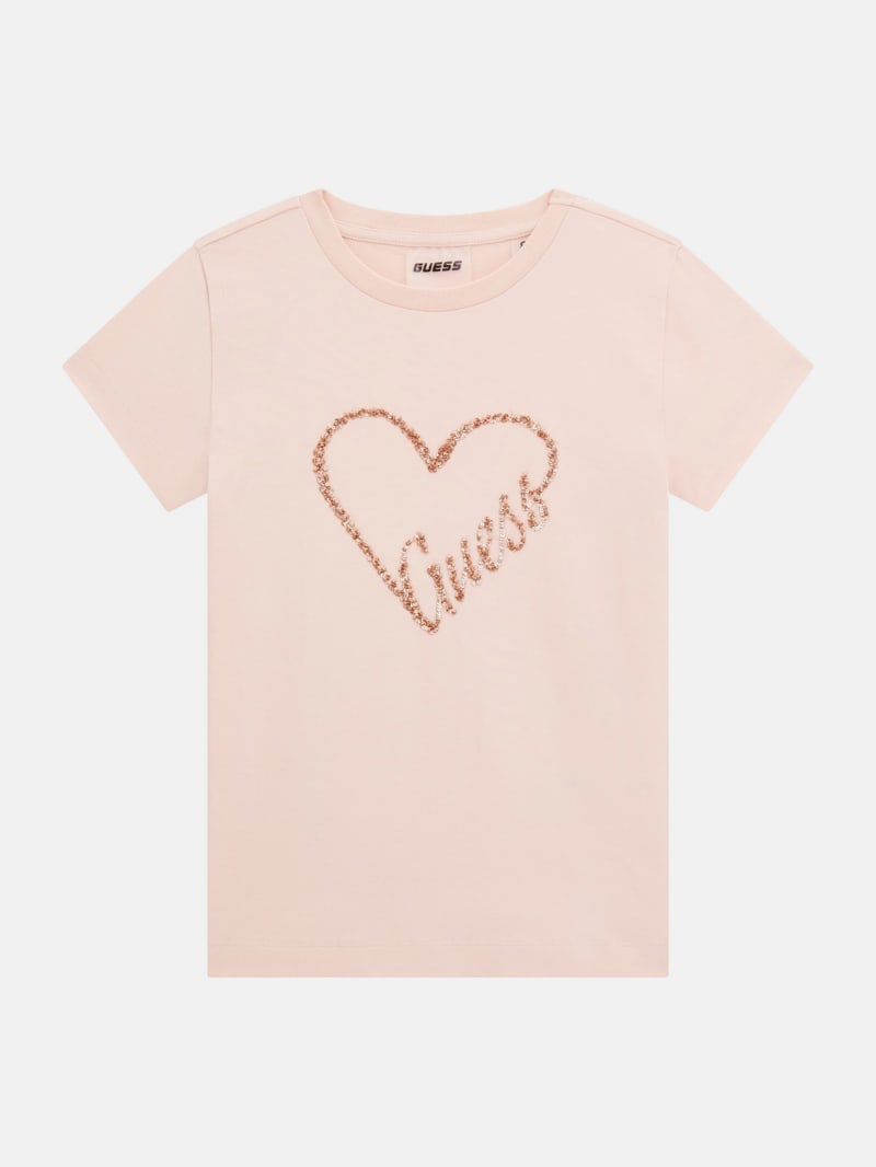 GUESS® Eco MiniMe Sequin Heart Tee (4-16)