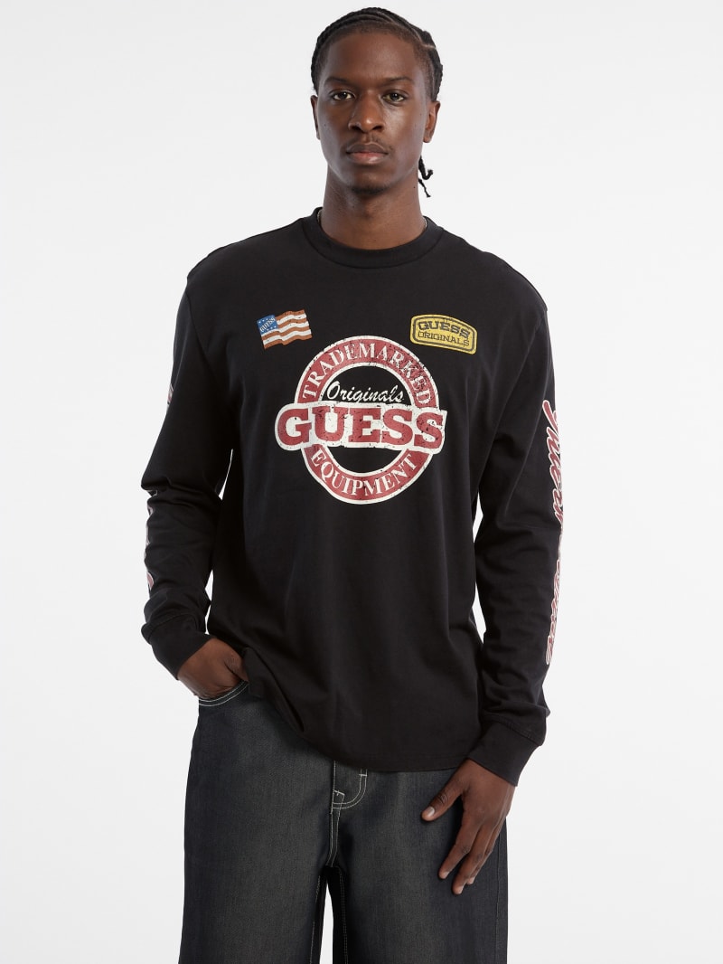 GUESS® GUESS Originals Eco Racing Long-Sleeve Tee