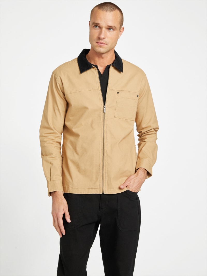 Marrow Zip-Up Shirt | GUESS Factory