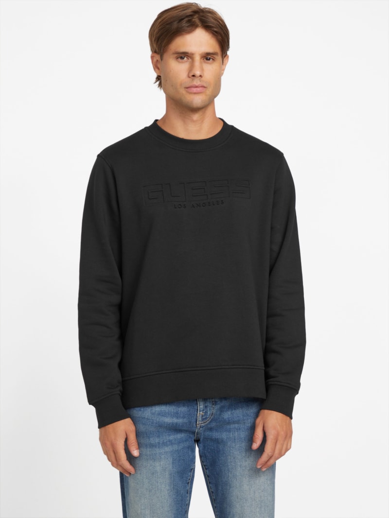 Angel Crewneck Long-Sleeve Tee | GUESS Factory Ca