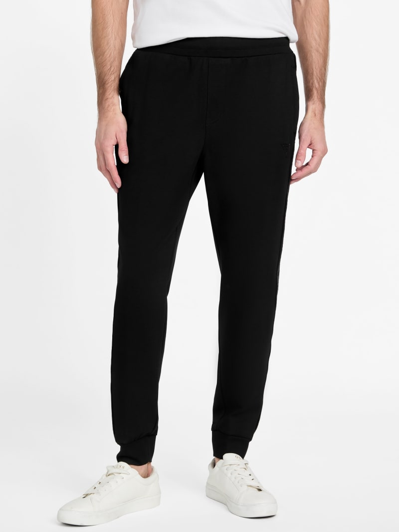 Ismael Logo-Tape Color-Block Joggers | GUESS Factory Ca