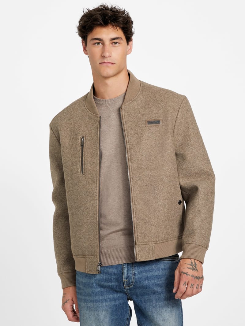 Alonzo Full-Zip Biker Jacket | GUESS Factory Ca