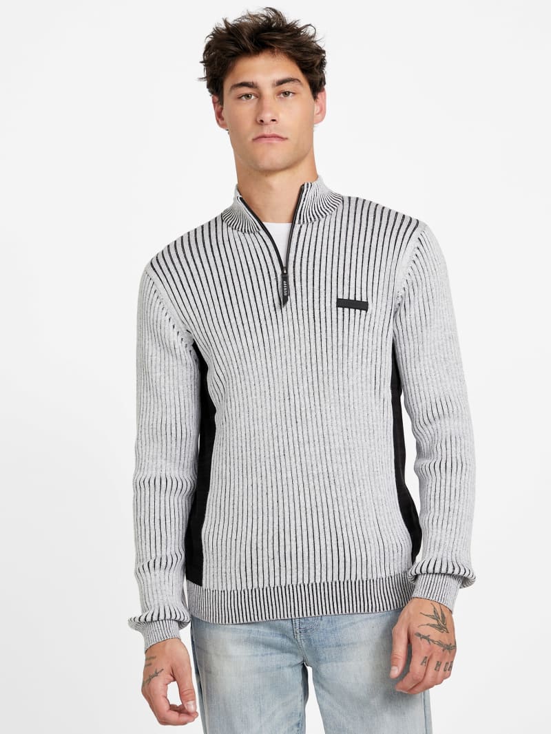 Eco Camilo Half-Zip Sweater | GUESS Factory
