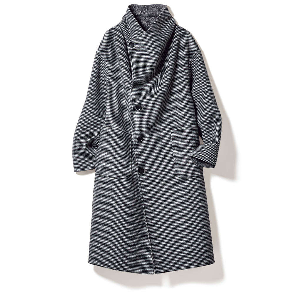 NIKKE」 マフ千鳥＆ツイード リバーシブル コート 通販 - ディノス