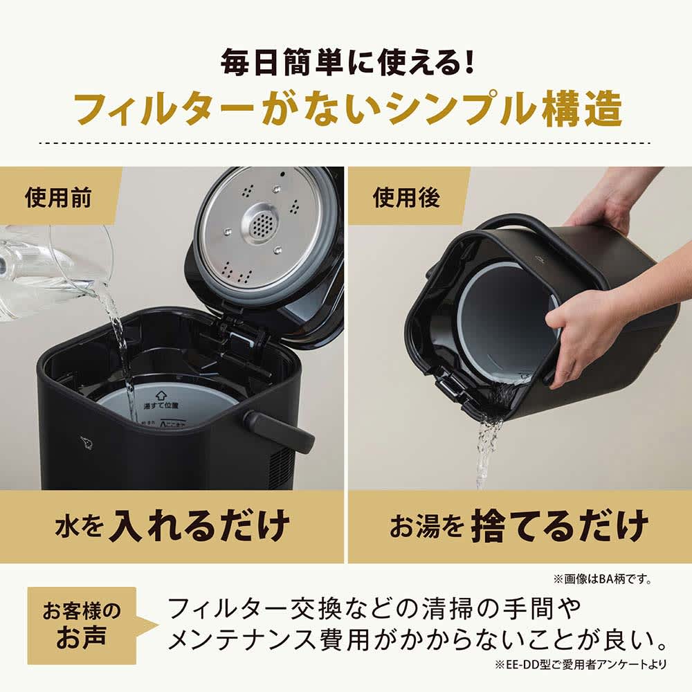 STAN. スチーム式加湿器 EE-FA50 通販 - ディノス