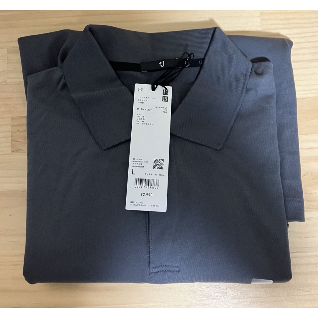 UNIQLO - 新品 ユニクロ +J リラックスフィットポロシャツ（半袖）L