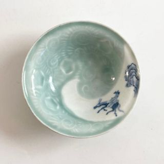 古伊万里染付 鉢 傘之図 使える骨董の通販 by 生活骨董etsu 和風