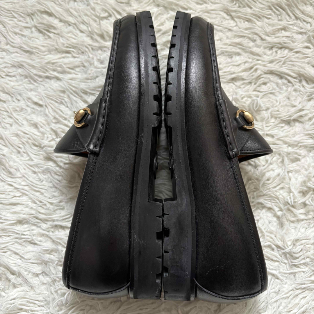 GUCCI - GUCCI ホースビットローファー 本革 コマンドソール 黒 金色