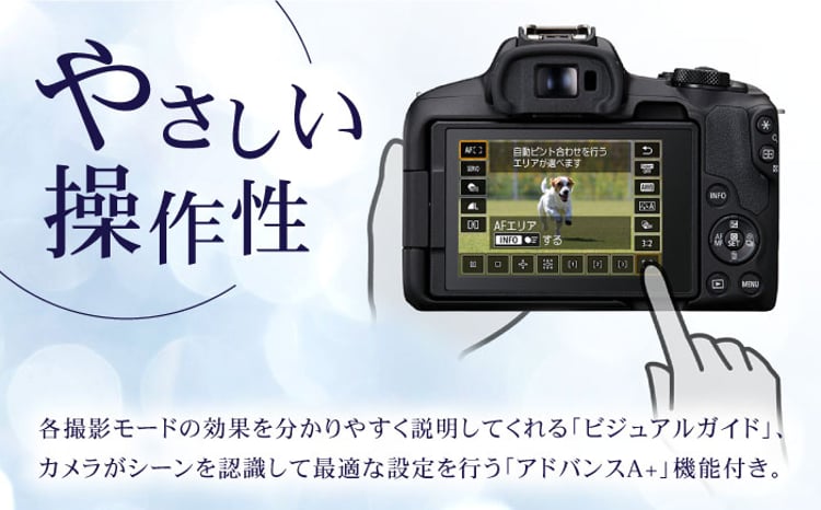 Canon EOS R50 ダブルズームキット 1年保証付 ブラック / ホワイト（RF