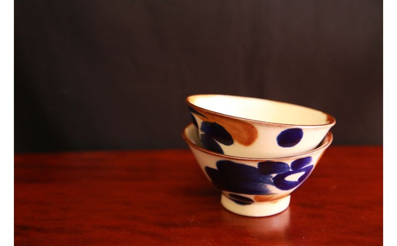 やちむんカフェ器人】4寸マカイ＜2個セット＞ 〇 伝統工芸品 沖縄 読谷