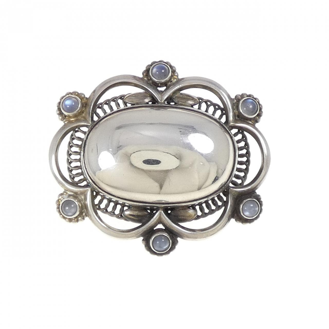 コメ兵｜ジョージ ジェンセン ムーンストーン ブローチ｜GEORG JENSEN