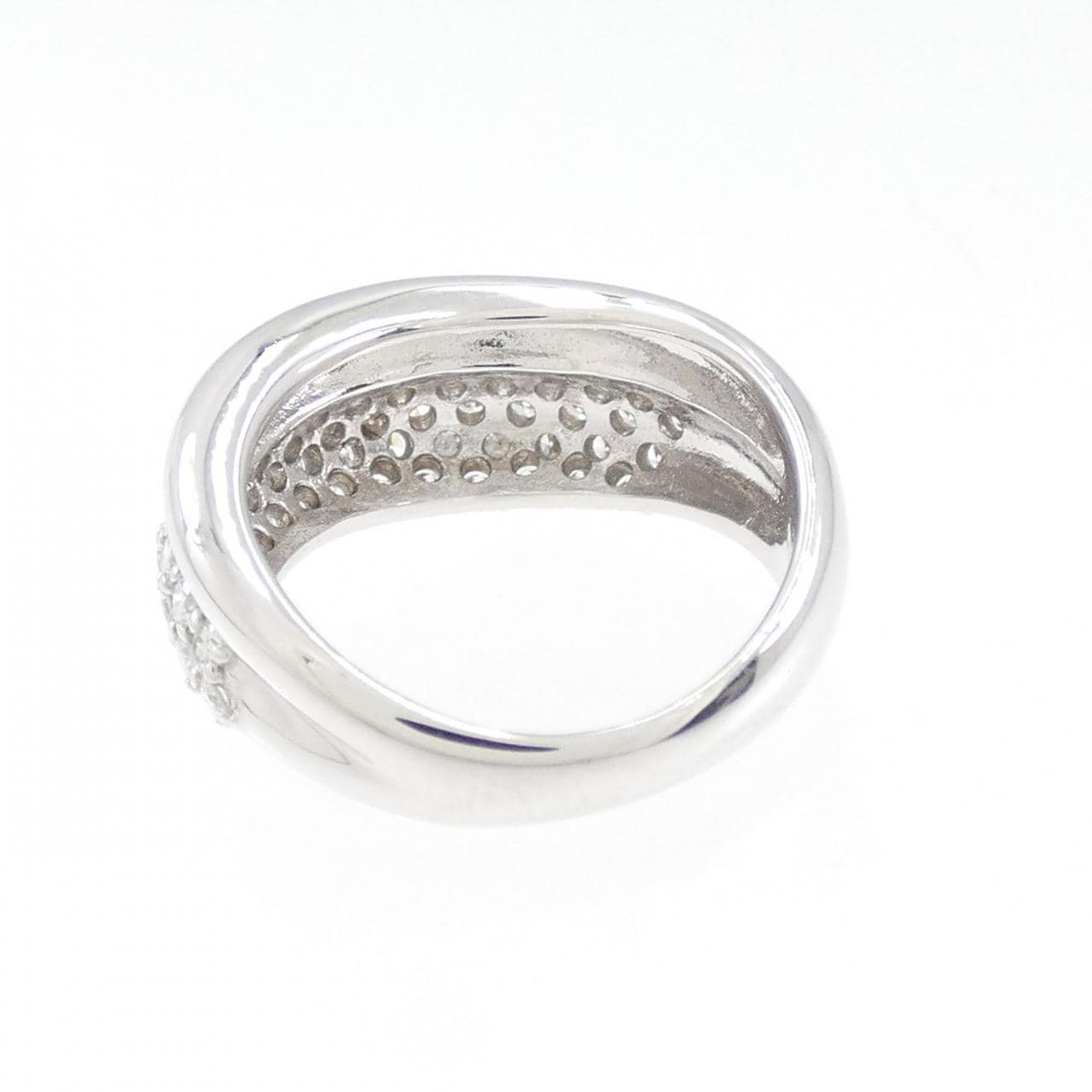 コメ兵｜K18WG パヴェ ダイヤモンド ピンキーリング 0.72CT