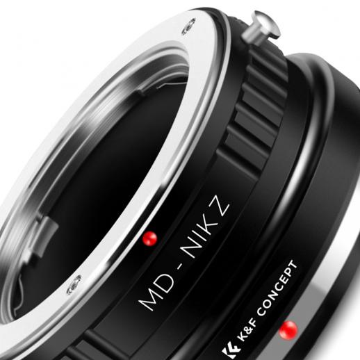 Minolta MD MC Mount Lens to Nikon Z6 Z7 Camera K&F Concept Lens
