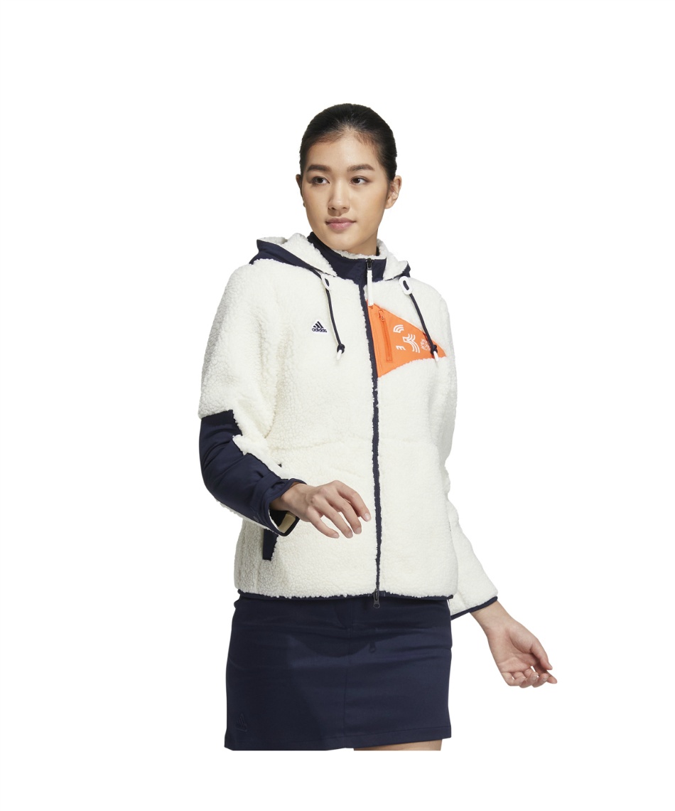 アディダス(adidas) ゴルフウェア ブルゾン ボアフリース 長袖