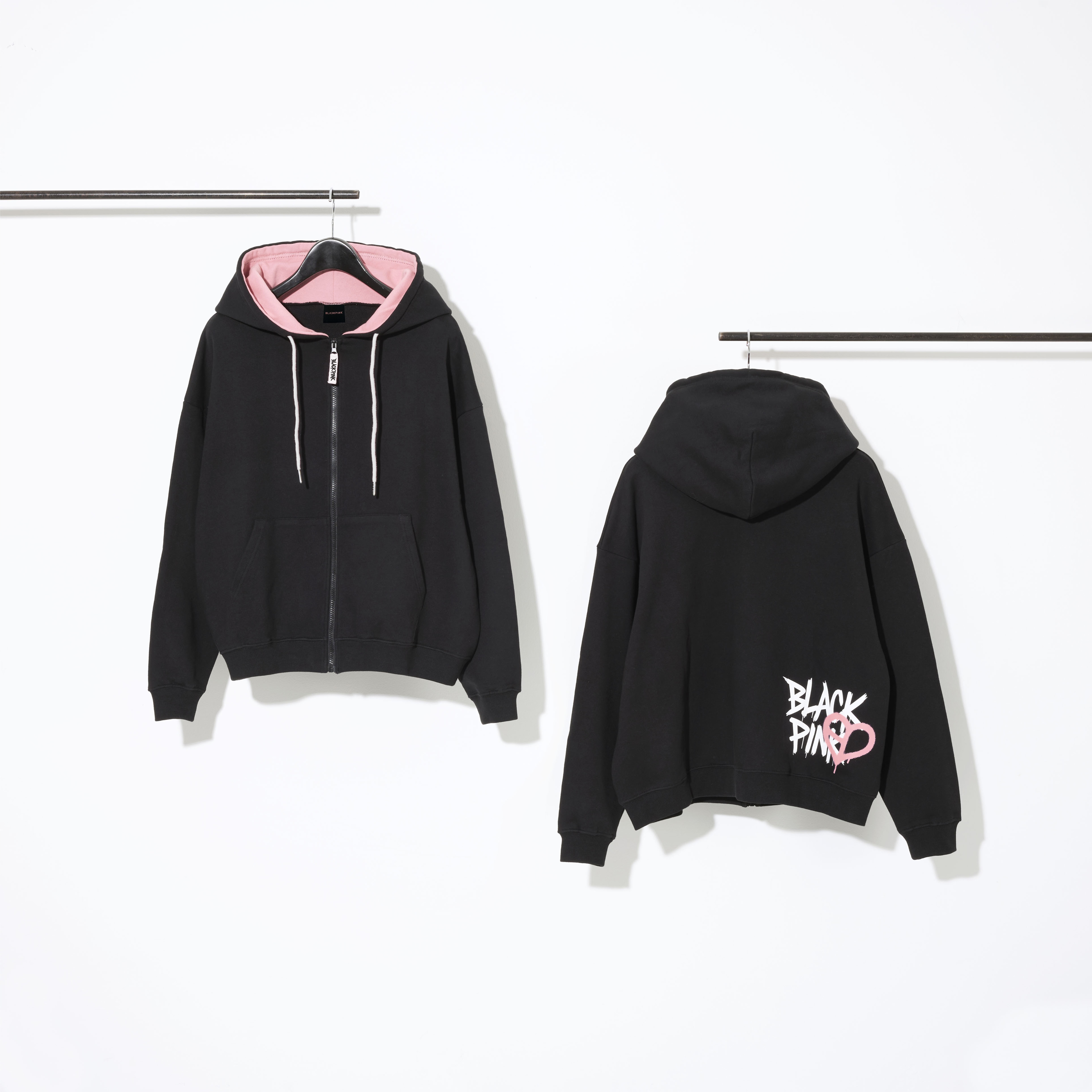 ジップアップフーディー -STREET LOGO-（BLACK）