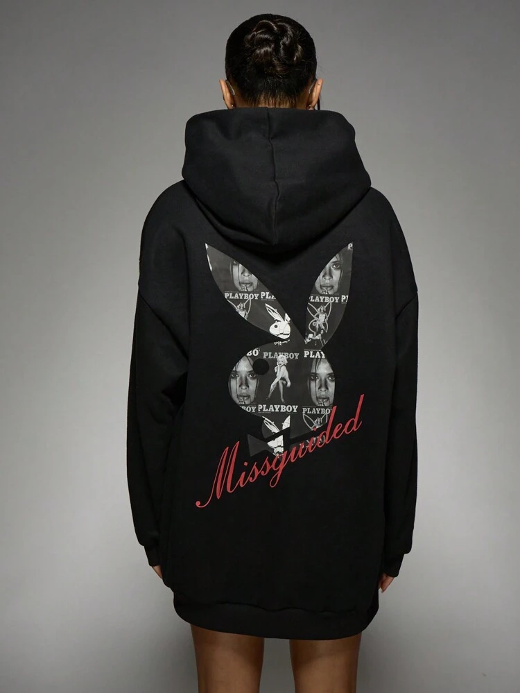 Missguided x Playboy Limited Edition Magazine Bunny Oversized