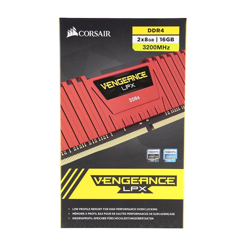 Corsair Memory VENGEANCE LPX Kit CMK16GX4M2B3200C16Rを検証レビュー