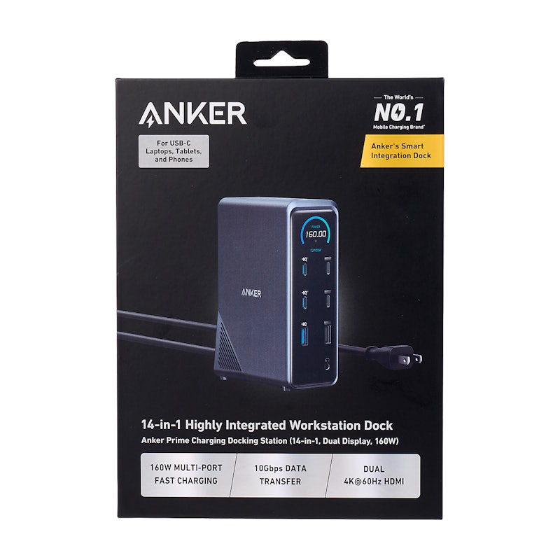 Anker Prime ドッキングステーション （14-in-1, Dual Display, 160W