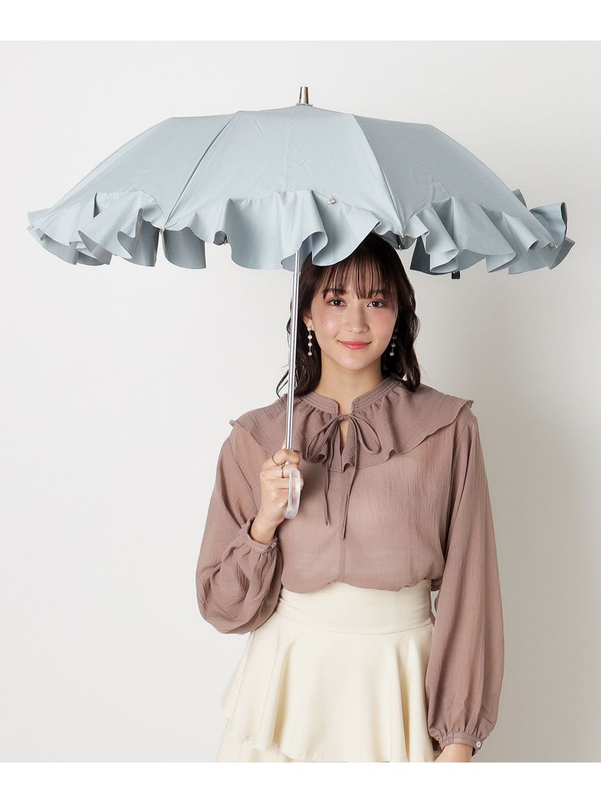 日傘】ランバン オン ブルー (LANVIN en Bleu) ラッフルフリル