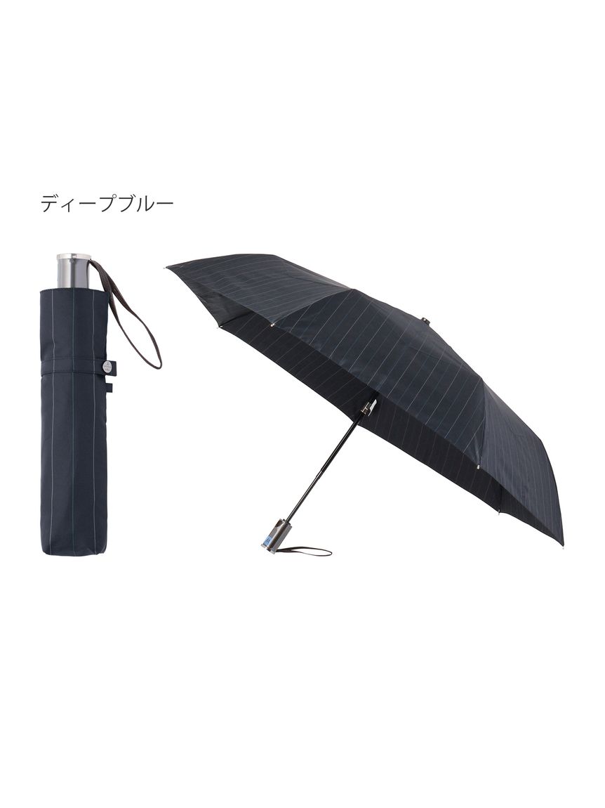 雨傘】ランバン オン ブルー (LANVIN en Bleu) ストライプ 自動開閉