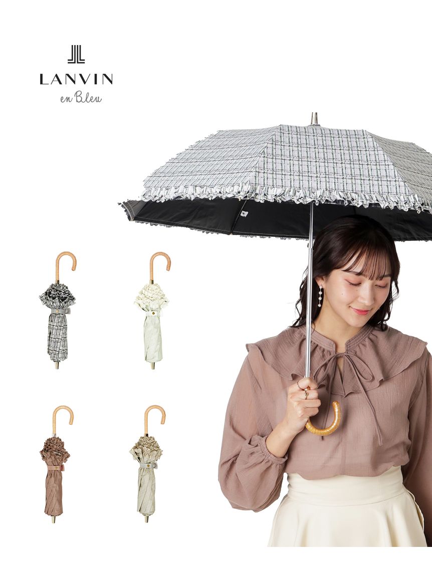 晴雨兼用折りたたみ日傘】ランバン オン ブルー (LANVIN en Bleu