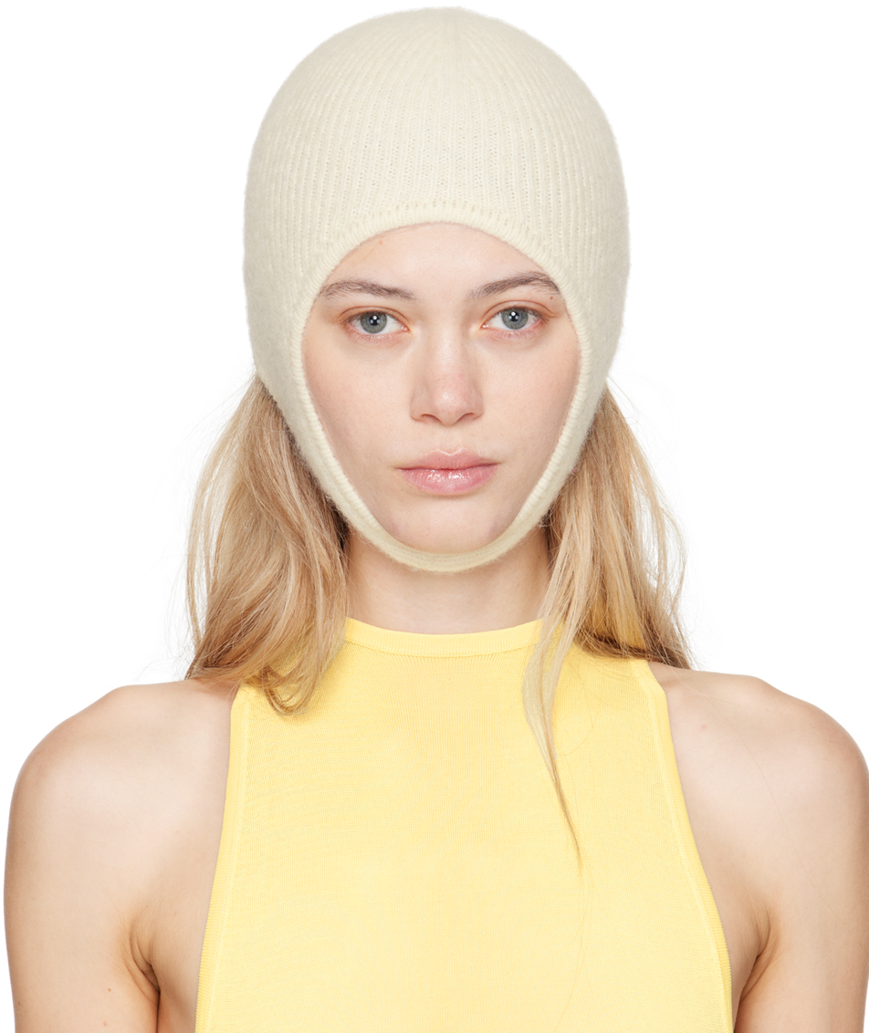 JACQUEMUS: Off-White La Casa 'La capuche Gros Grain' Beanie | SSENSE