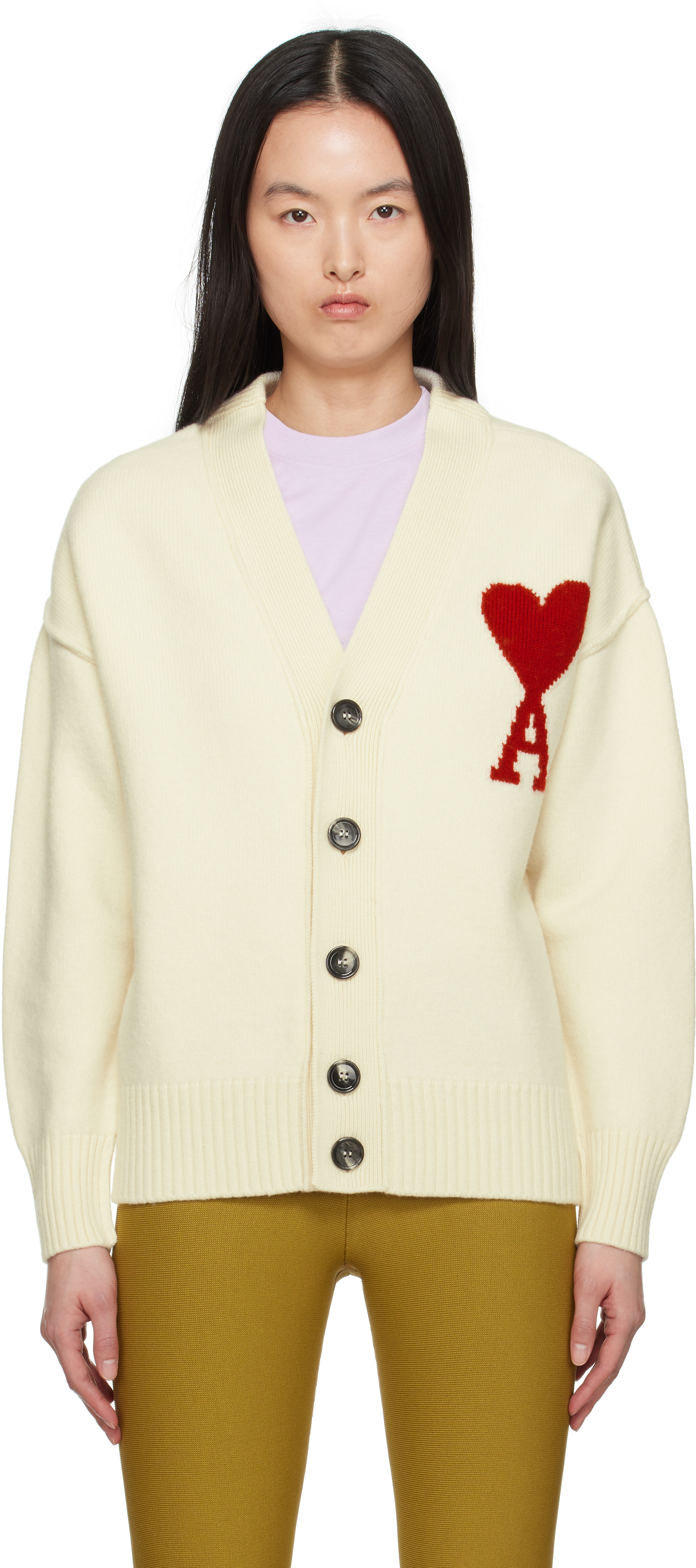 ⭐️タグ付き Ami Paris 厚手 前ボタンカーディガン⭐️ AMI Paris