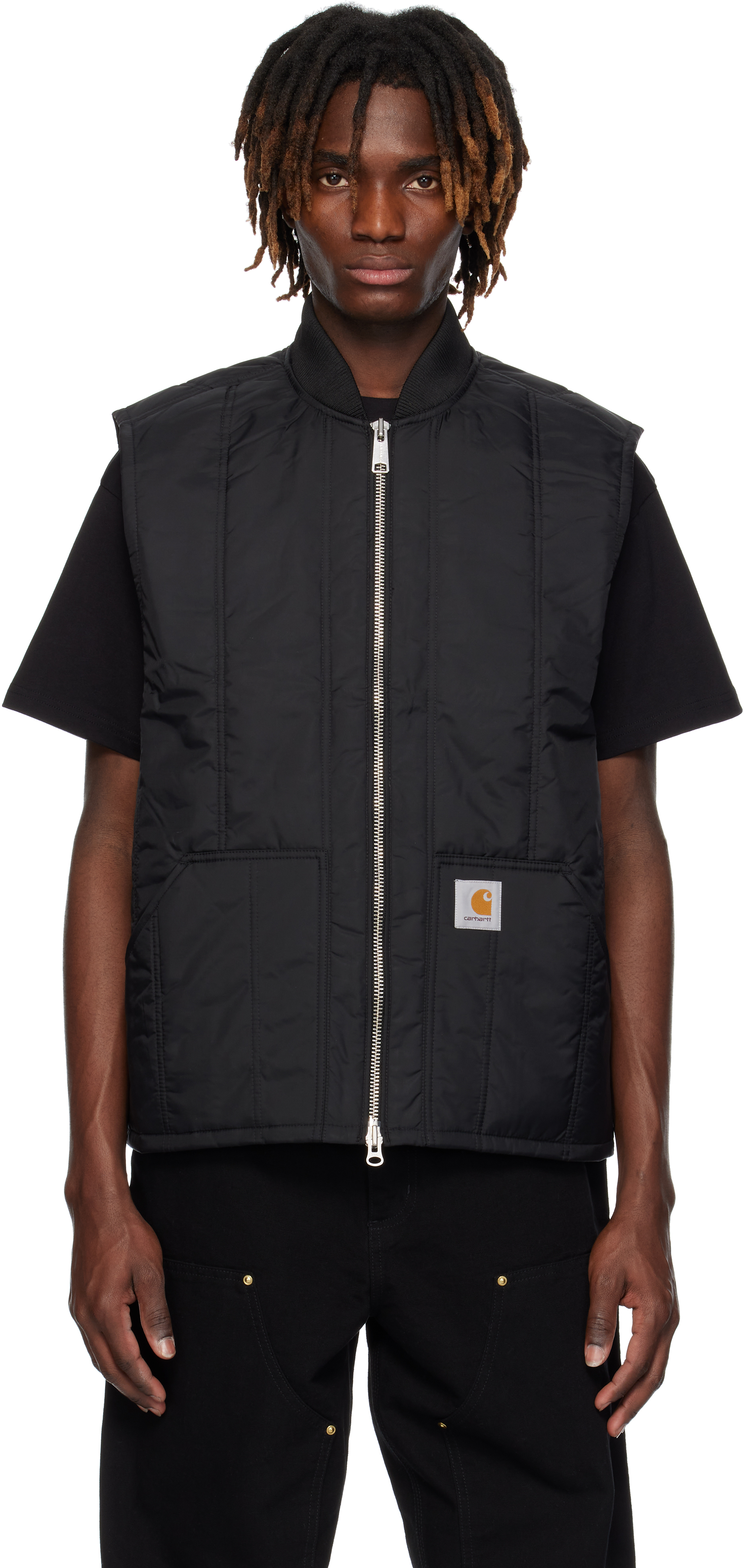 Carhartt Work In Progressのブラック Lachlan ライナーベストがセール中